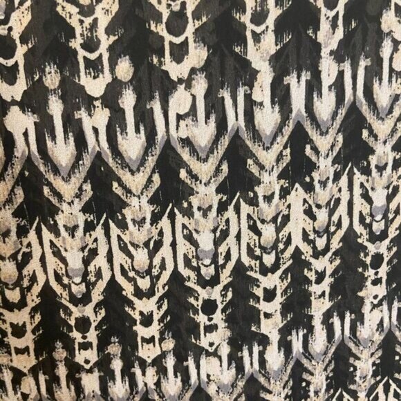 H&M Women's Scoop Neck Printed Rolled Cap Sleeve Blouse‎ Tops - Picture 6 of 6